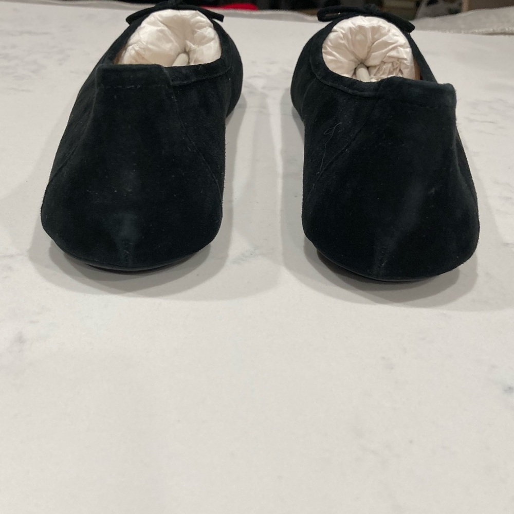 NWT FRENCH SOLE NEW YORK Margot Black Suede Ballet Flats Sz 8M ( incl dust bag) - Picture 5 of 8